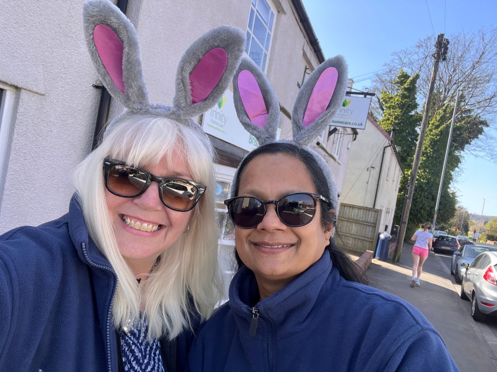Easter Egg Hunt in the village